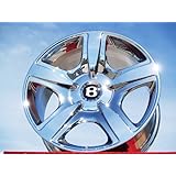 Bentley Continental GTC: Set of 4 genuine factory 19inch chrome wheels by L.A. Wheel and Tire