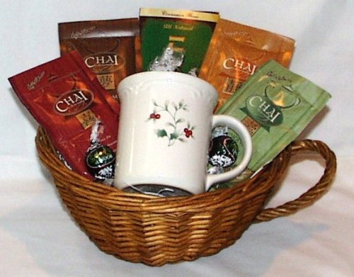 Chai Amore Mug Gift Basket~ Includes Pfaltzgraff Winterberry Mug by SGG