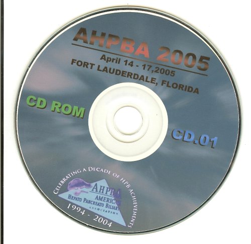 AMERICAN HEPATO-PANCREATO-BILIARY ASSOCIATION - CD-ROM-01-2005