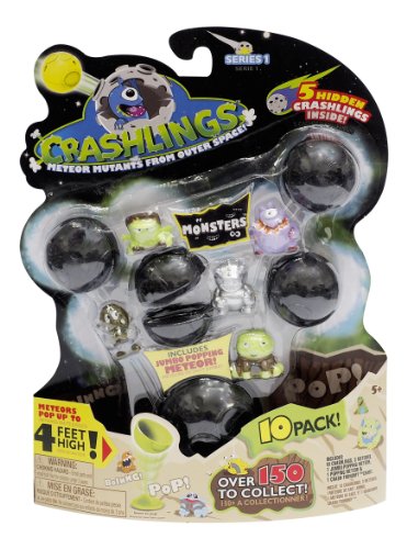 Crashlings, Series 1 Mini Figures, Monsters - 10 Pack - Random Selection