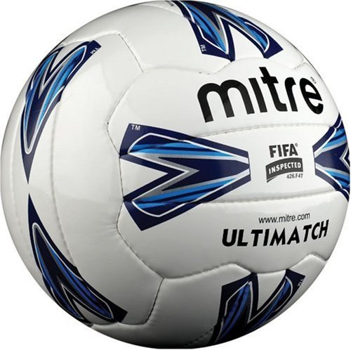 Mitre Ultimatch 18p Football - White Size 5