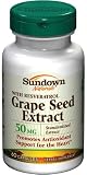 Sundown Grape Seed Extract 50mg Capsules - 60ct Bottles (Pack of 2)