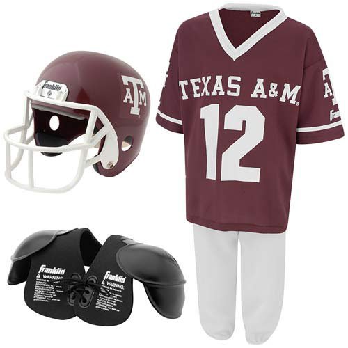 Texas A&M Aggies Youth NCAA Team Helmet and Uniform Set (Medium)