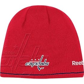 Washington Capitals Reebok Center Ice Reversible Cuffless Knit Player Hat