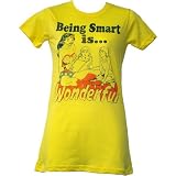 Wonder Woman Being Smart is Wonderful Juniors T-Shirt by Junk Food