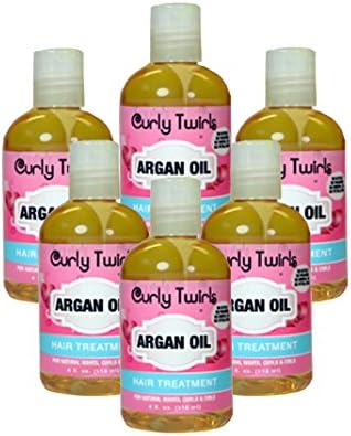 Curly Twirls argan oil hair treatment 6pcs - Styling aragan oil 4oz