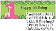 Creative Converting Wild at One Giraffe Giant Party Banner with Customizable Stickers