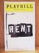 Rent - Playbill, Nederlander Theatre, New York