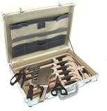 12 Piece chefs knife set in diplomat case