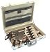 12 Piece chefs knife set in diplomat case