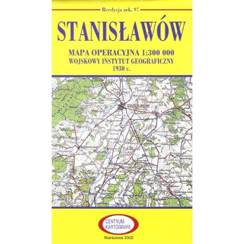 Pre WWII Poland Map - Stanislawow 1927-1938
