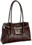 B. MAKOWSKY Classics Rockefeller Medium Satchel,Brown,one size