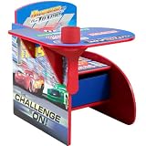 Disney Cars Chair Desk with Pull out under the Seat Storage Bin