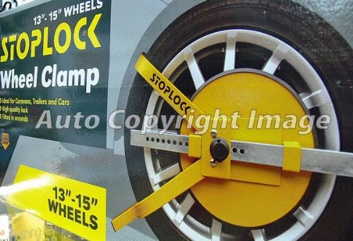 Car Caravan Trailer High Security Stop Lock StopLock Wheel Clamp