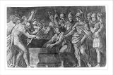 Historic Print (M): [Alexander the Great having Homer's books buried under Darius' tomb. 15]