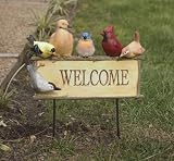 Birds Garden Welcome Sign
