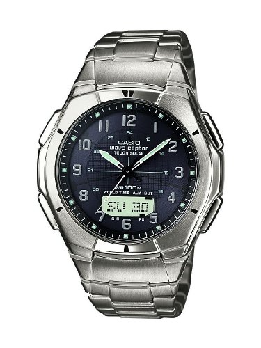 Casio Funkuhren Herren-Armbanduhr Funk-Solar-Kollektion Analog-Digital Quarz WVA-620TDE-1A Preisvergleich