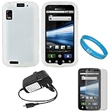 Clear Rubberized Protective Gel Silicone Skin Cover Case for AT&T New Motor ....