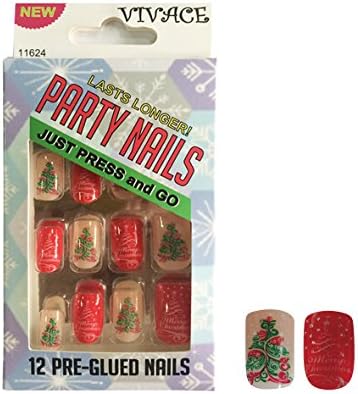 Vivace Kiss able Artificial false nails Adult Christmas Party Nails Fake Nails 11624