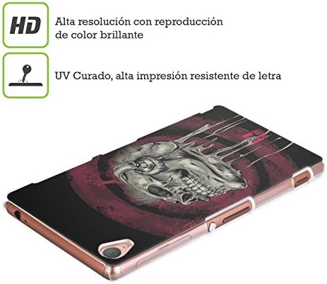 Head Case Designs Music Head Skull of Rock Protective Snap-on Hard Back Case Cover for Sony Xperia Z1 C6902