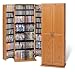 Large Oak Media Storage Cabinet