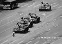 Tiananmen Square (Man & Tanks) Art Poster Print - 24" X 36"