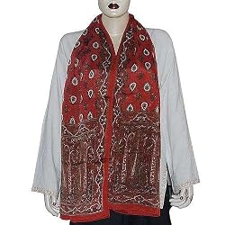 Women Fashion Printed Crepe Silk Scarves 20 X 68 Inches