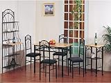 Nice Metal Made: 5pc of Dinette Set Table - Black