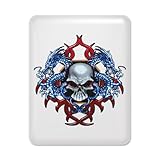 IMAGE OF iPad Case White Skull With Dragons