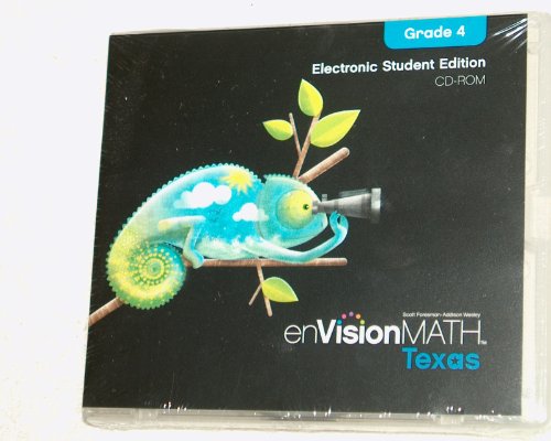 enVision Math Texas Electronic Student Edition CD-ROM Grade 4