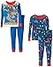 Komar Kids Little Boys' Super Friends 2 For 1 Cotton Set 4 Piece