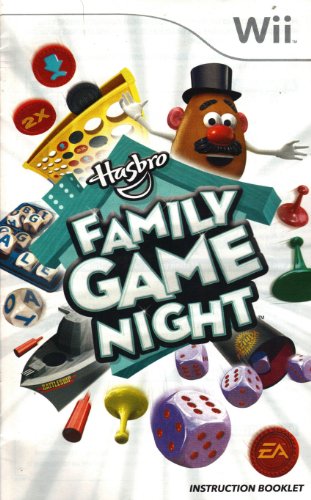 Hasbro Family Game Night Wii Instruction Booklet (Nintendo Wii Manual Only) (Nintendo Wii Manual)