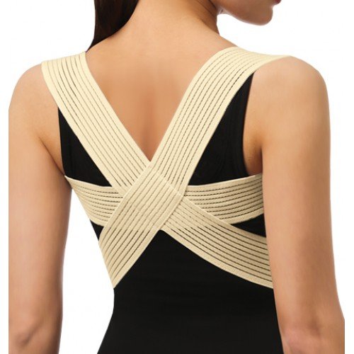 Novea, Posture Brace, Back Support for Women, Men & Children, Beige, X-Large