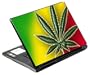 Weed Leaf Decorative Protector Skin Decal Sticker for 14 / 15 inch Notebook Laptop Computer