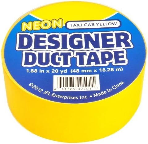 Designer Duct Tape 2501 Taxi Cab Yellow Duct Tape, Pack of 5