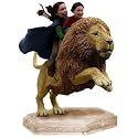 Chronicles Of Narnia: Girls on Aslan Statue