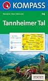 Kompass Karten, Tannheimer Tal: Wander-, Bike- und Skitourenkarte