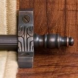 Crown Stair Rod Finials Rubbed Bronze