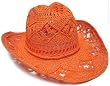 Straw Cowboy Hat in Assorted Neon Colors