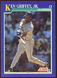 1991 Score # 2 Ken Griffey Jr Seattle Mariners Baseball Card