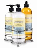 Caldrea Cloverleaf Sinkset, Stainless, Basil Blue Sage, 3 Piece Set