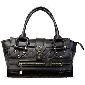 Burberry Manor Quilted Black Leather Large Shoulder Bag 3200939 by Travel Gear