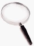 Electronics : GX Optical Opticron 59057 Classic Glass Hand Magnifier, 125mm Diameter, 1.8X Magnification, Highest Quality, PMMA lens with metal frame and tapered handle