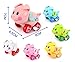 4pcs/Lot Wind Up Toy Wind-Up Animal for Baby, Toddler and Kid (Pig + Lion + Fish + Turtle)