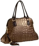 SR SQUARED by Sondra Roberts Quilted Dome W/ Tassel,Bronze,one size