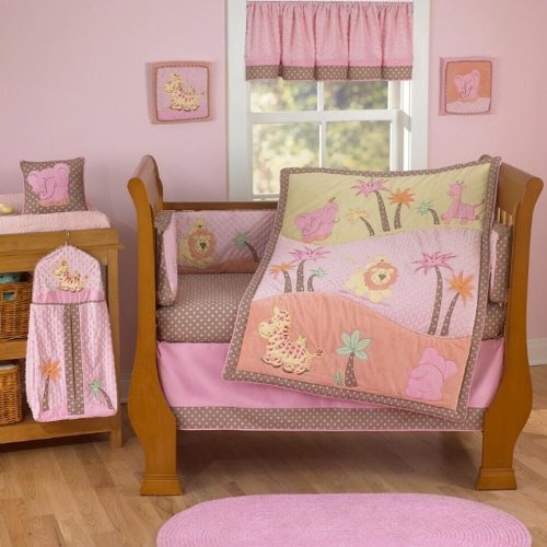 Jessica Breedlove Jessis Jungle Crib Sheet - Pink Brown product image