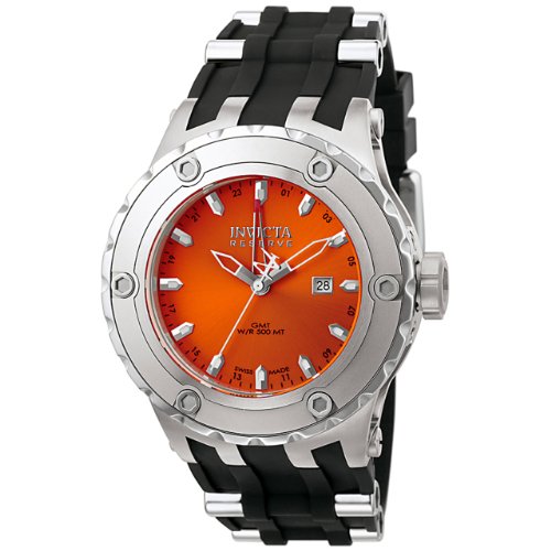Invicta Men's 6184 Reserve Collection GMT  Stainless Steel Black Rubber Watch