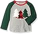 Mud Pie Boys' Toddler Holiday Christmas Tree Raglan T-Shirt