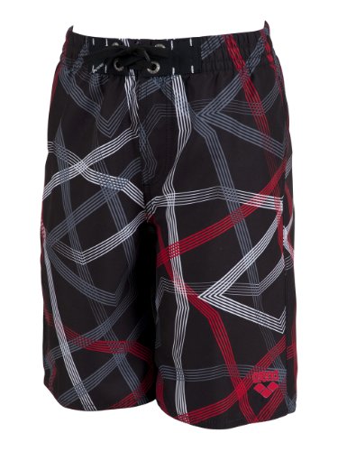 Arena Jungen Badeshort Gelek, black,black, 128, 44779