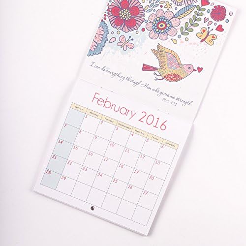 Christian Art Gifts 2016 Small "Words of Wisdom" Wall Calendar Featuring Eccl. 2:26